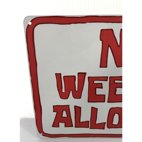 SpongeBob SquarePants No Weenies Allowed Tin Sign 12"x8" Wall Art Decor NEW - Picture 5 of 6